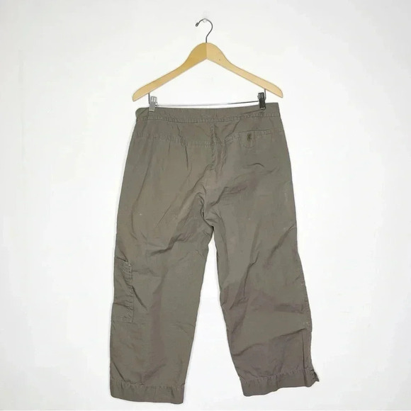 Eileen Fisher Crop Wide Leg Cargo Pants Size Medium - Picture 7 of 7